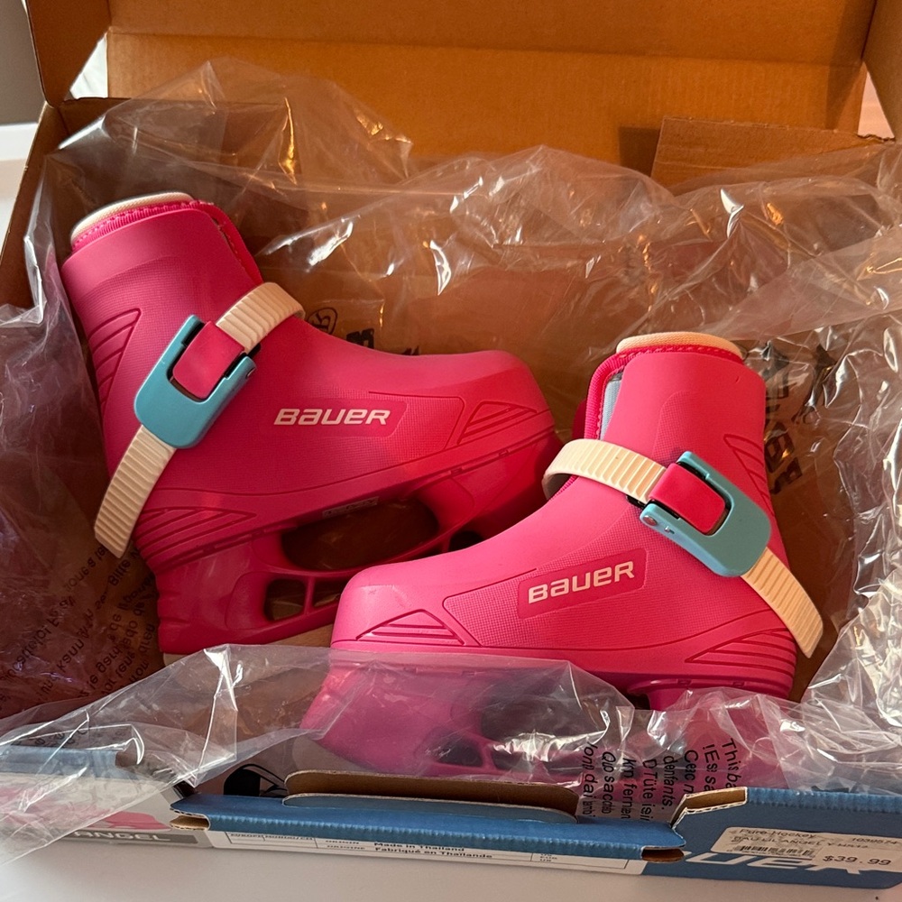 Bauer Lil’ Angel Kids Pink Ice Skates